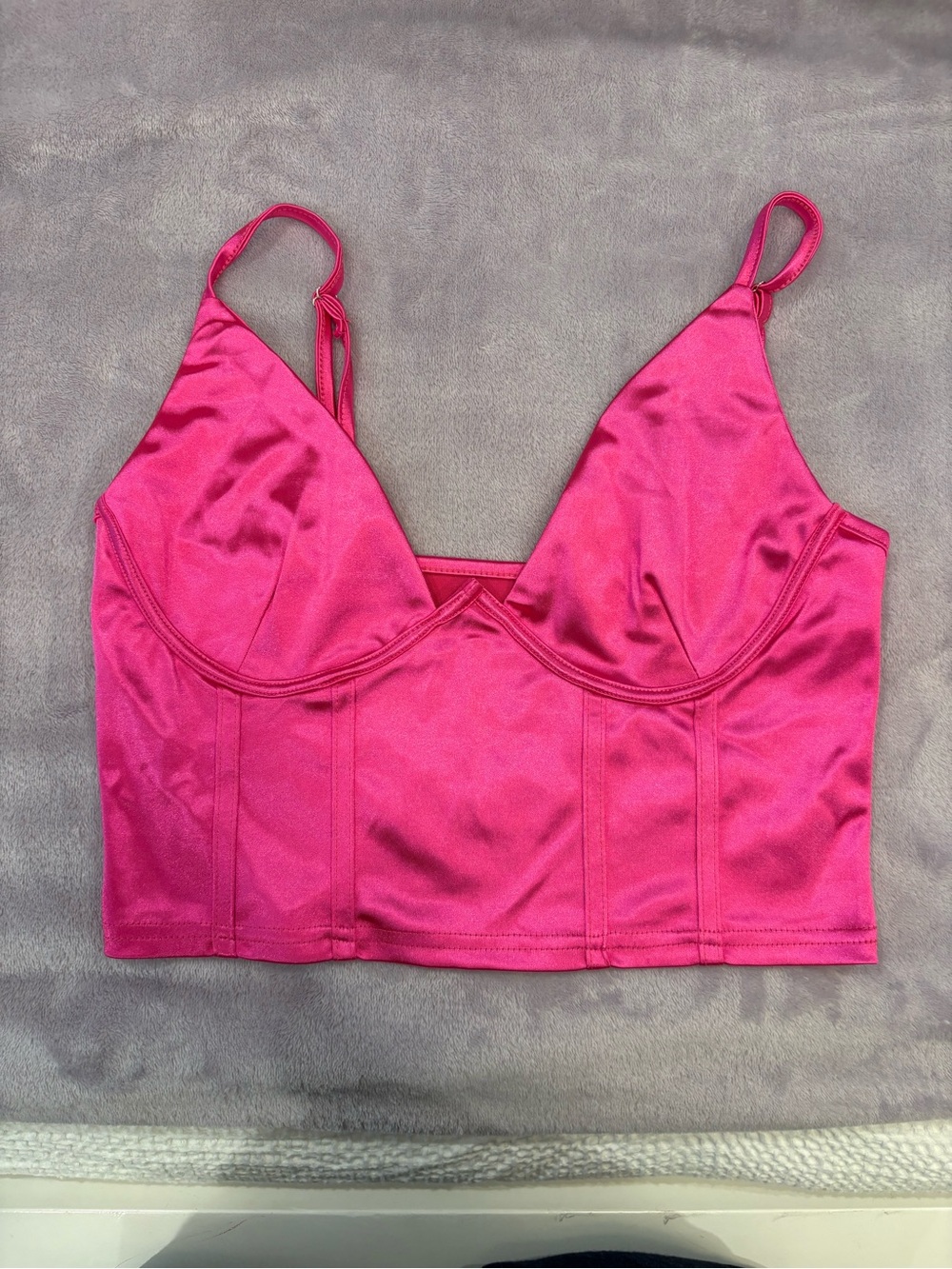 Crop Top in Hot Pink